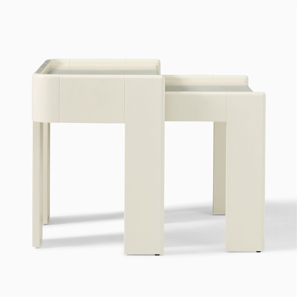 Rylee Nesting Bedside Table (58 cm - 66 cm) - West Elm UK